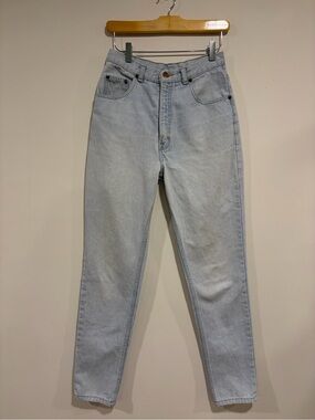 Vintage Brody 80s 90s Light Wash High Rise Tapered Leg Mom Jeans Women’s Size 27